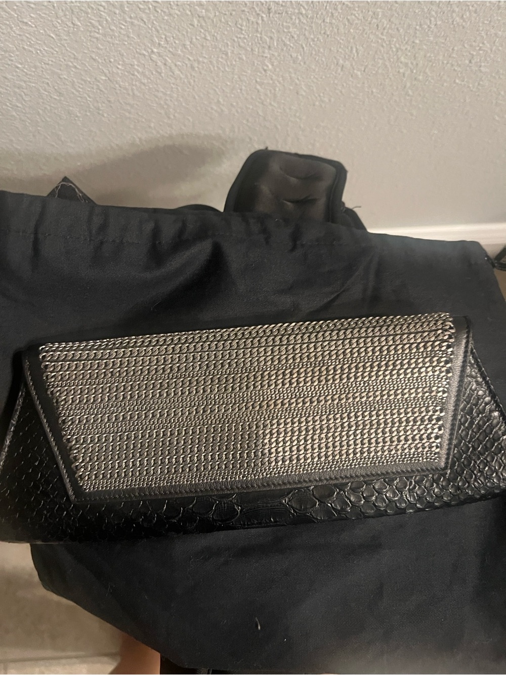 Saint Laurent Black Dust Cover with White Logo
